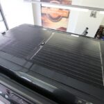 Flaches Solarmodul von Büttner auf einem Aufstelldach